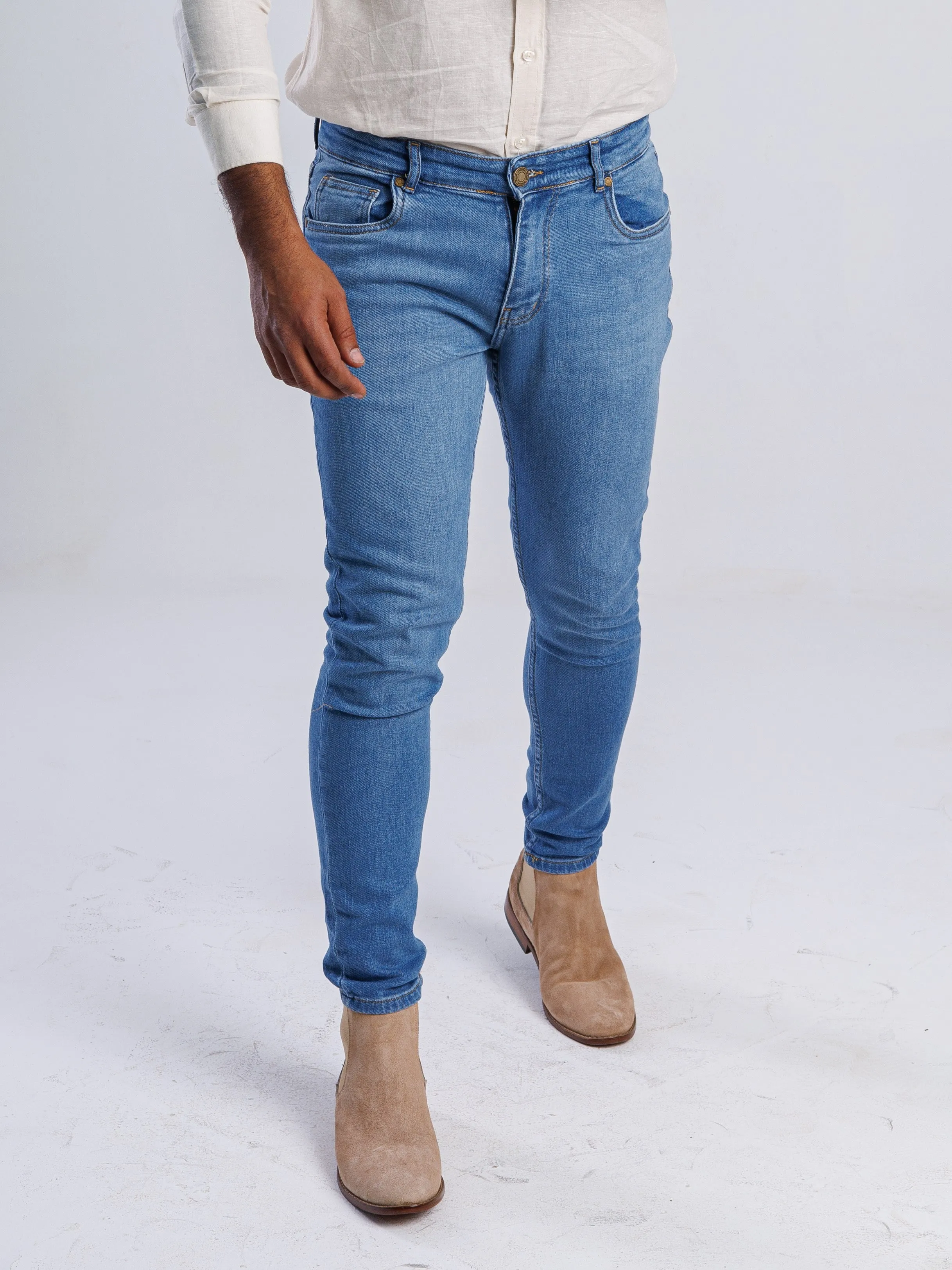 Skinny Fit Flex Washed Jeans