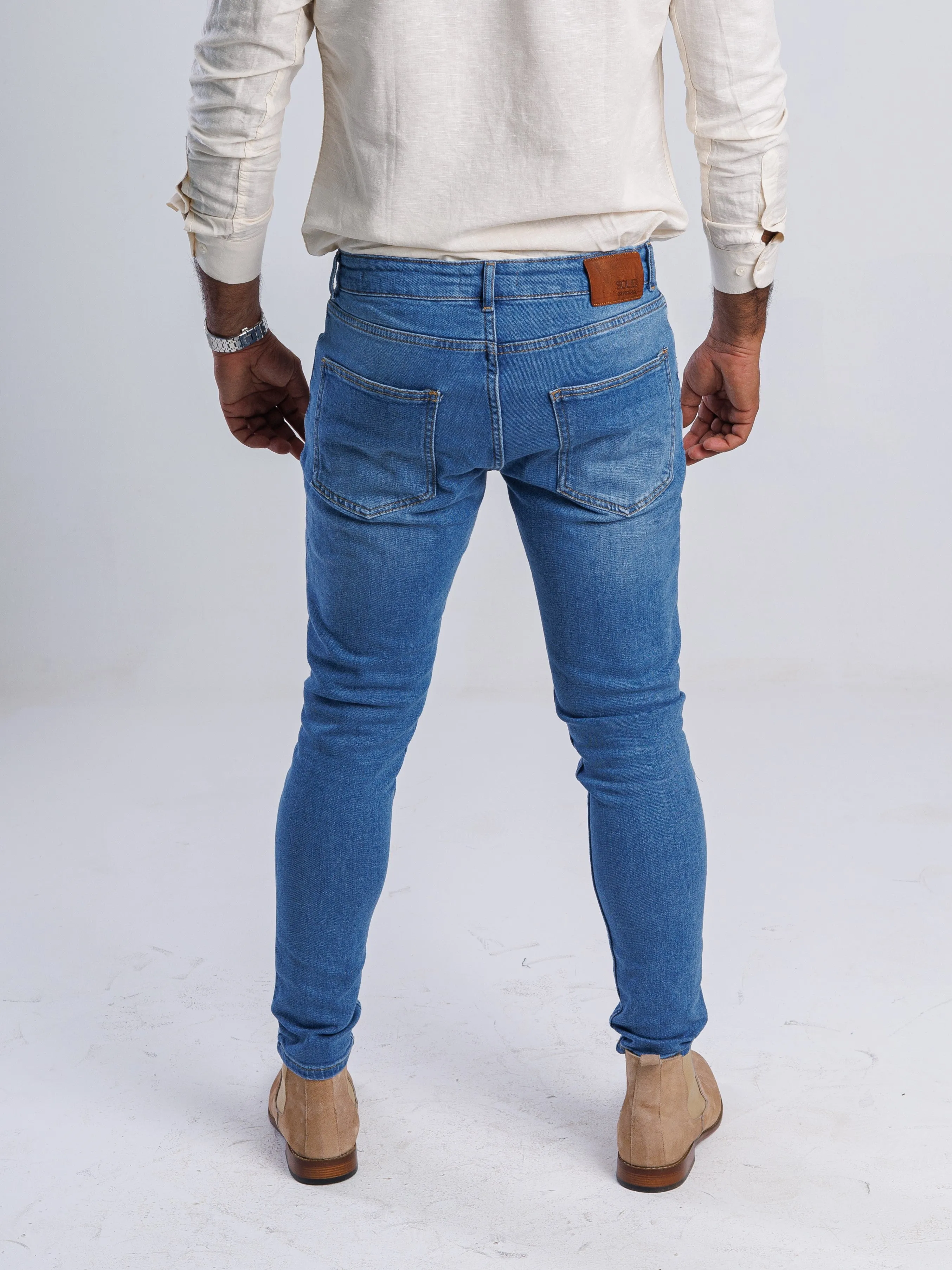 Skinny Fit Flex Washed Jeans