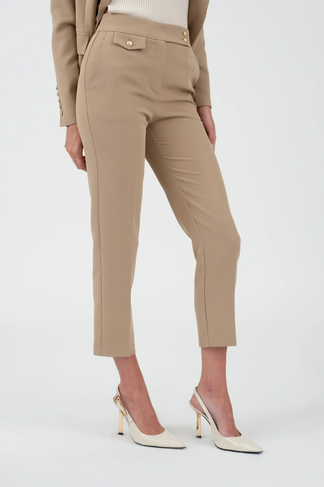 SOLID GOLD HARDWARE MIDI PANTS