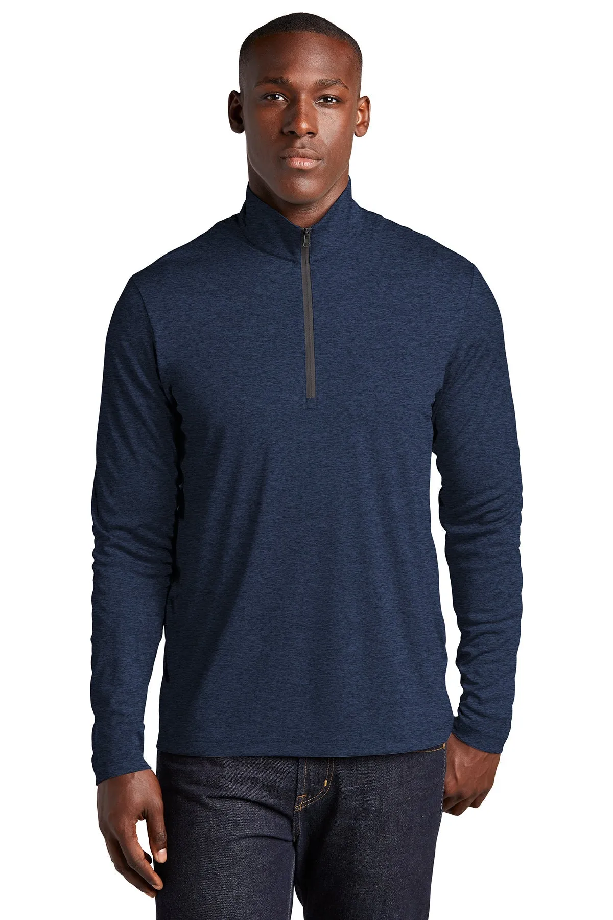 Sport-Tek Endeavor Customized 1/4-Zip Pullovers, Dark Royal Heather