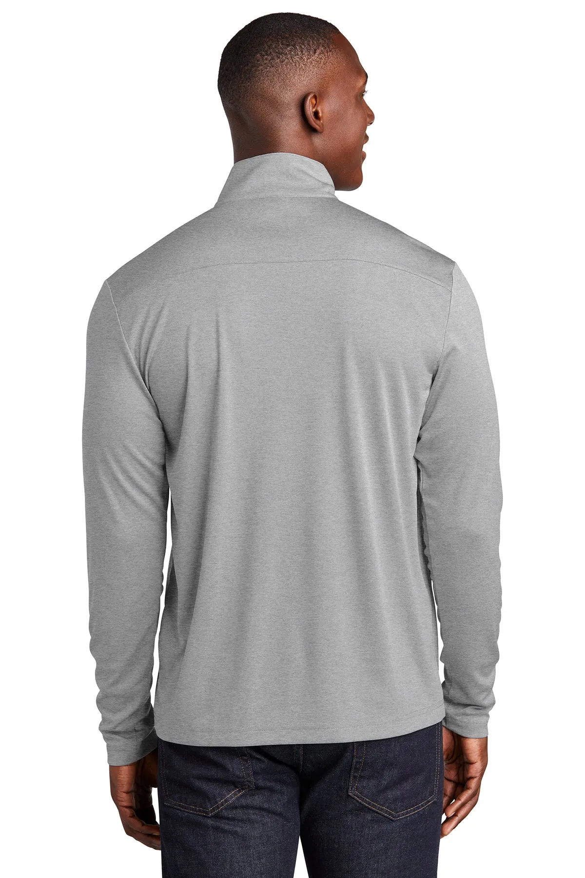 Sport-Tek Endeavor Customized 1/4-Zip Pullovers, Light Grey Heather