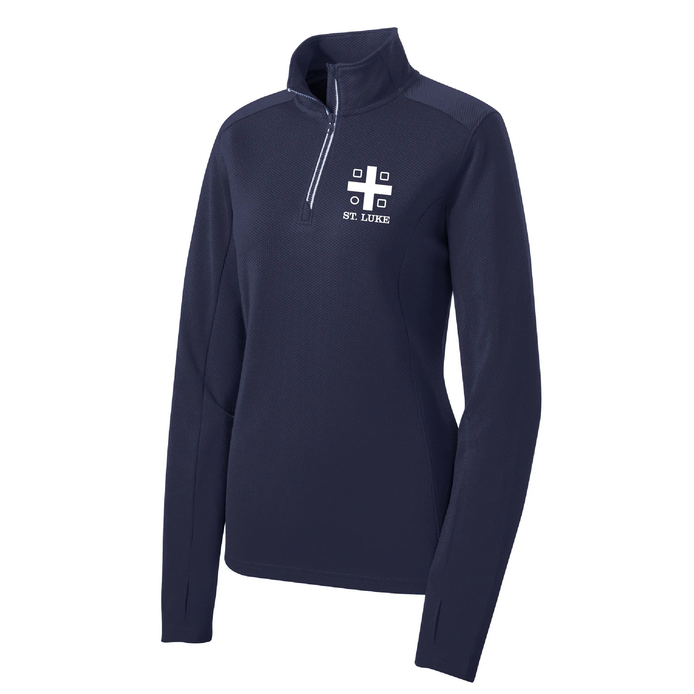 St. Luke Ladies Sport-Wick Textured 1/4-Zip Pullover