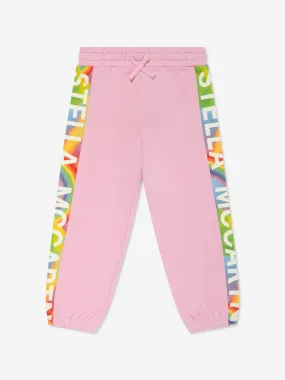 Stella McCartney Girls Logo Joggers in Pink