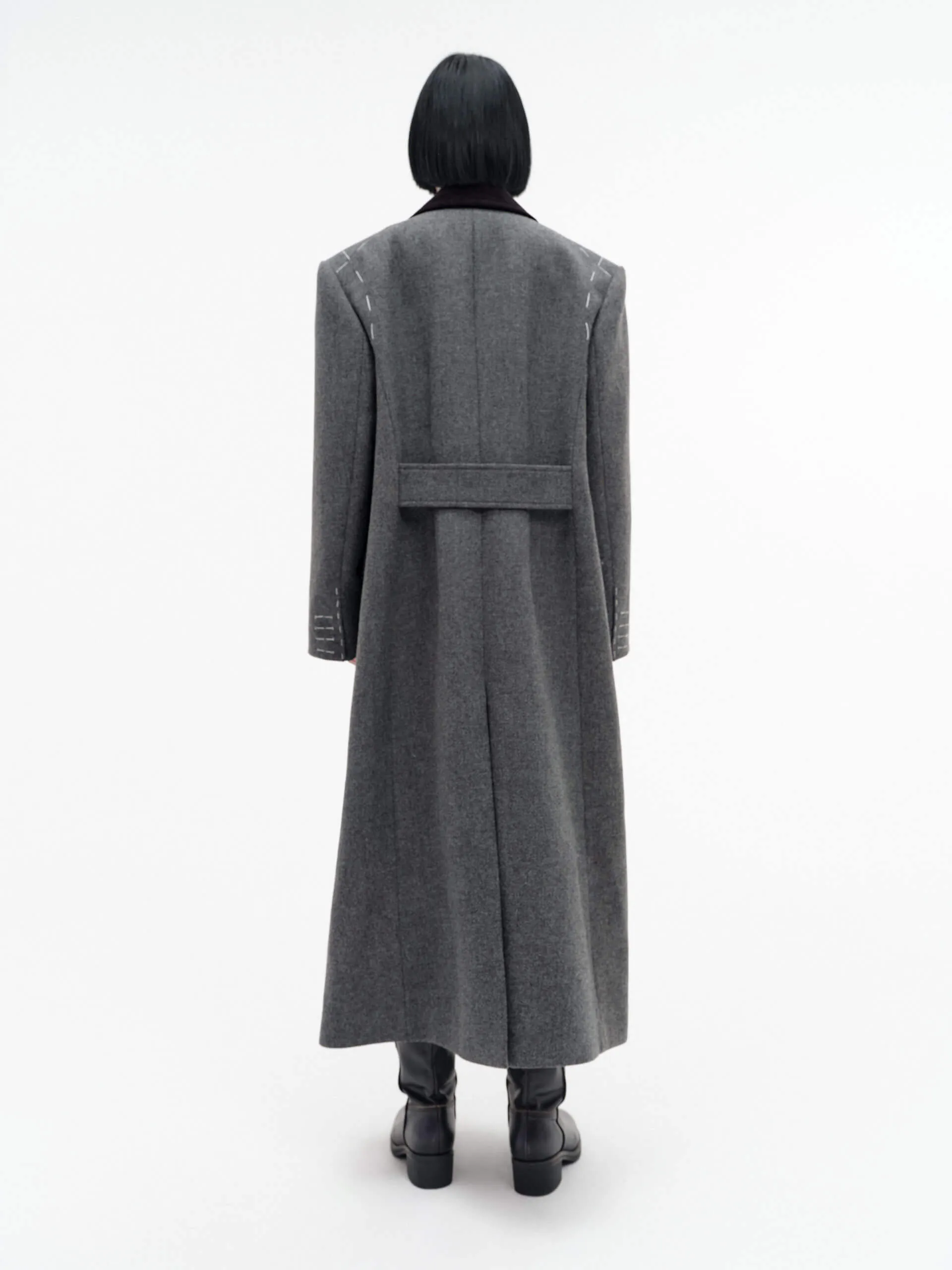 Straight Cut Wool Overcoat