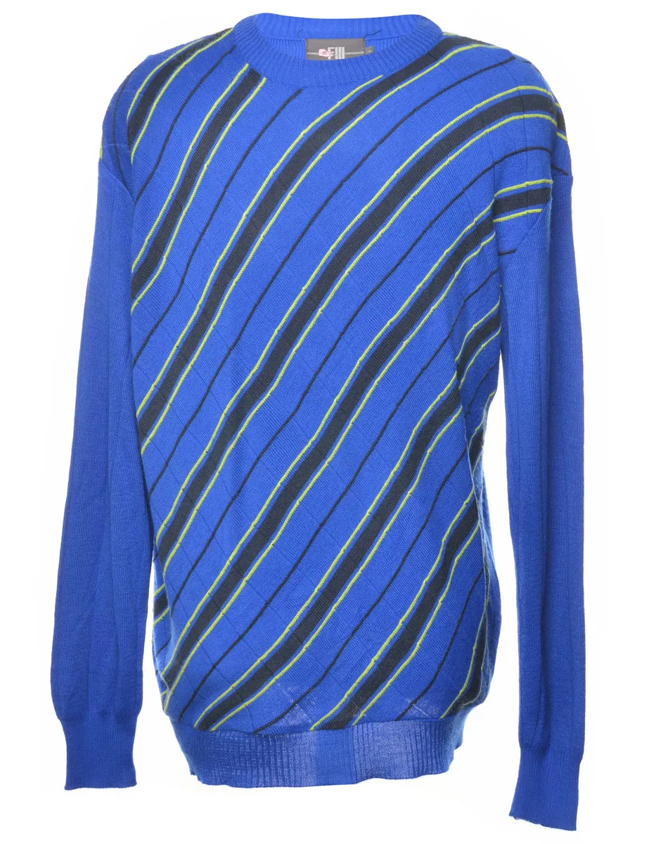 Striped Blue Jumper - XL