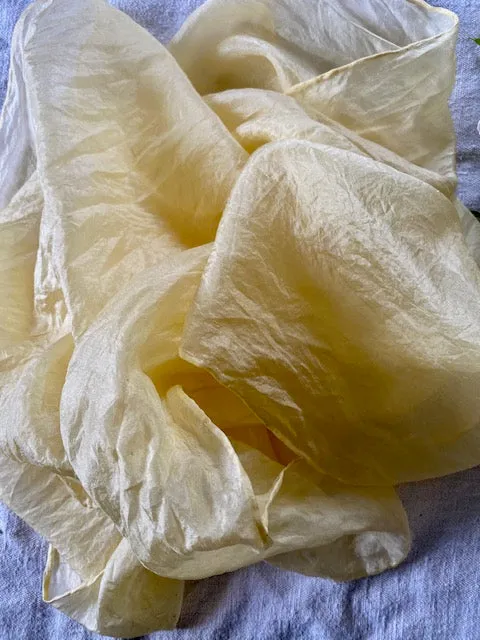 Sunshine Yellow Silk Scarf