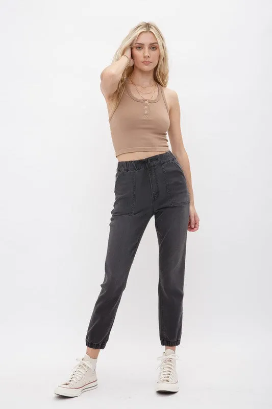 Super High Rise Mom Fit Jogger | Mica **DEAL-COUPON EXCLUDED