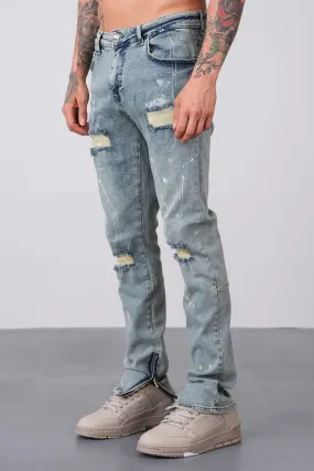 THE WALLACE ZIPPED DENIM