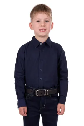 Thomas Cook - Boys -Linen LS Shirt - Navy