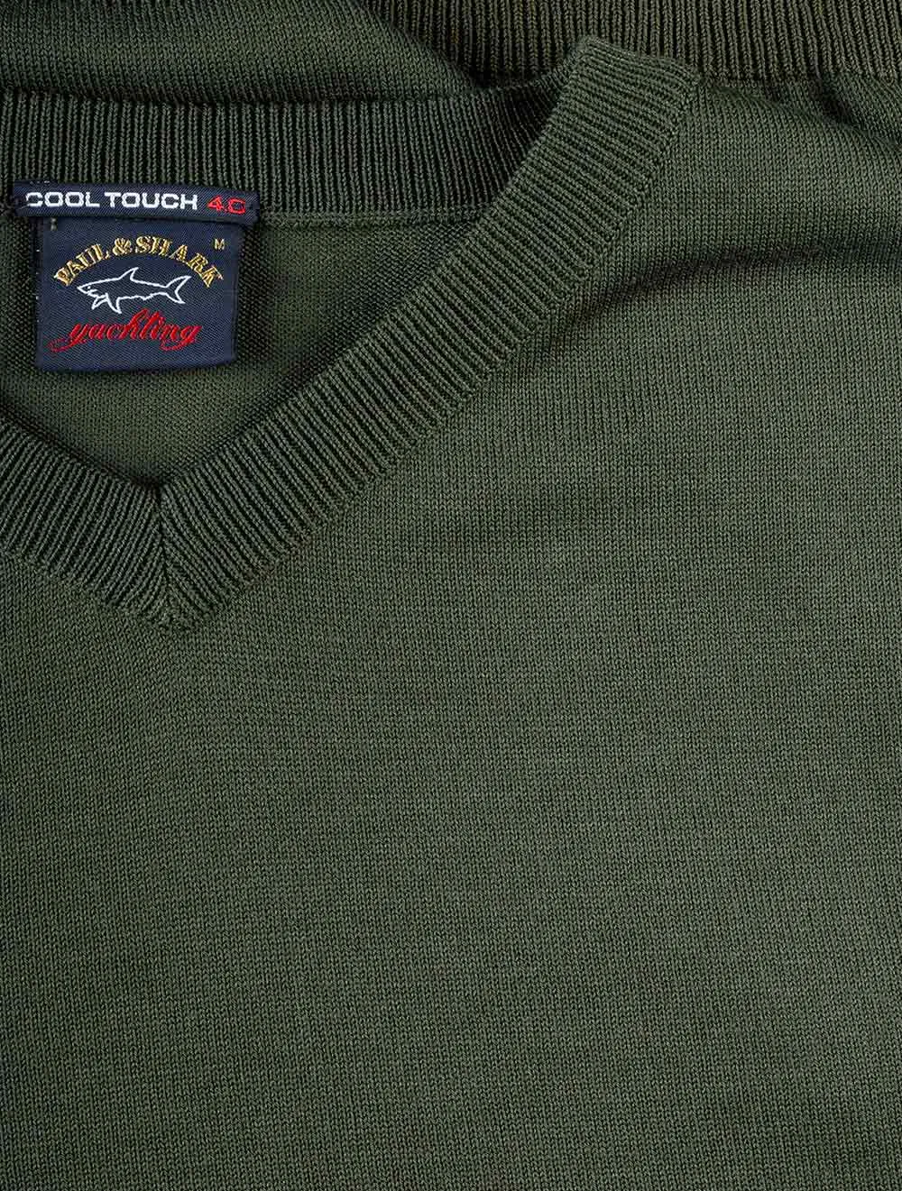 V Neck Jumper Olive