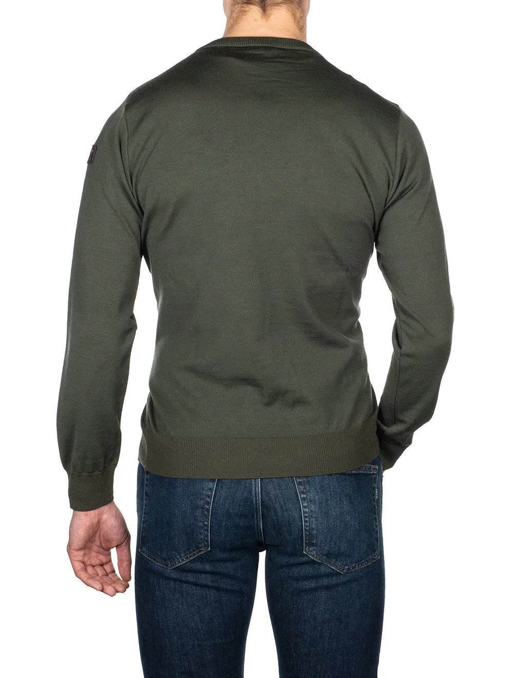 V Neck Jumper Olive