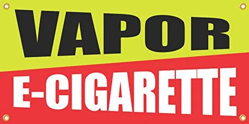 Vapor E-Cigarette 2ftx4ft Vinyl Retail Banner Sign