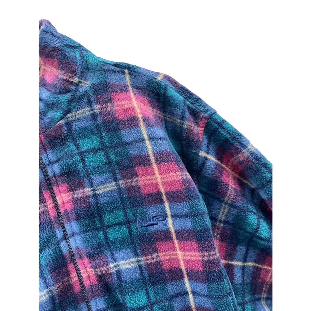 Vintage 1990's Northern Reflections Outdoor Flannel Fleece Full Zip Jacket