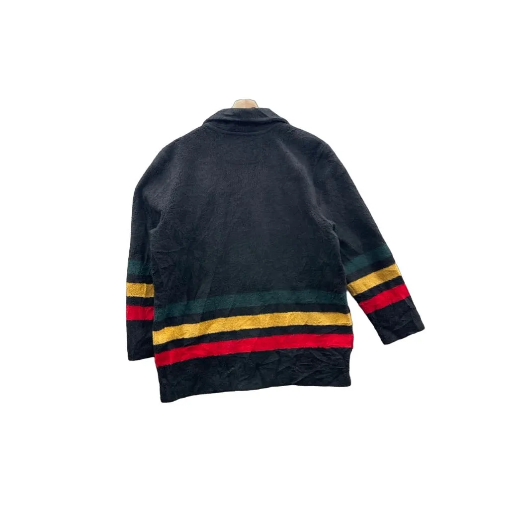 Vintage 1998 County Clothing Co Rasta Flannel Fleece Jacket