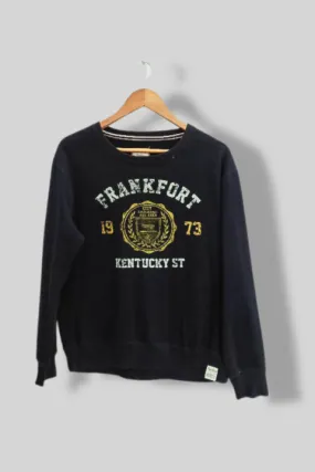 Vintage Frankfurt 1973 Kentucky graphics womens blue medium sweatshirt