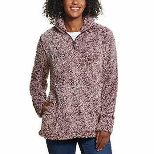 Weatherproof Vintage Ladies Cozy Pullover Long Sleeve