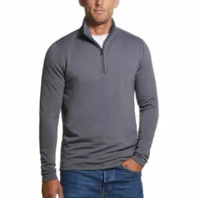 Weatherproof Vintage Men’s Quarter Zip Pullover, Charcoal