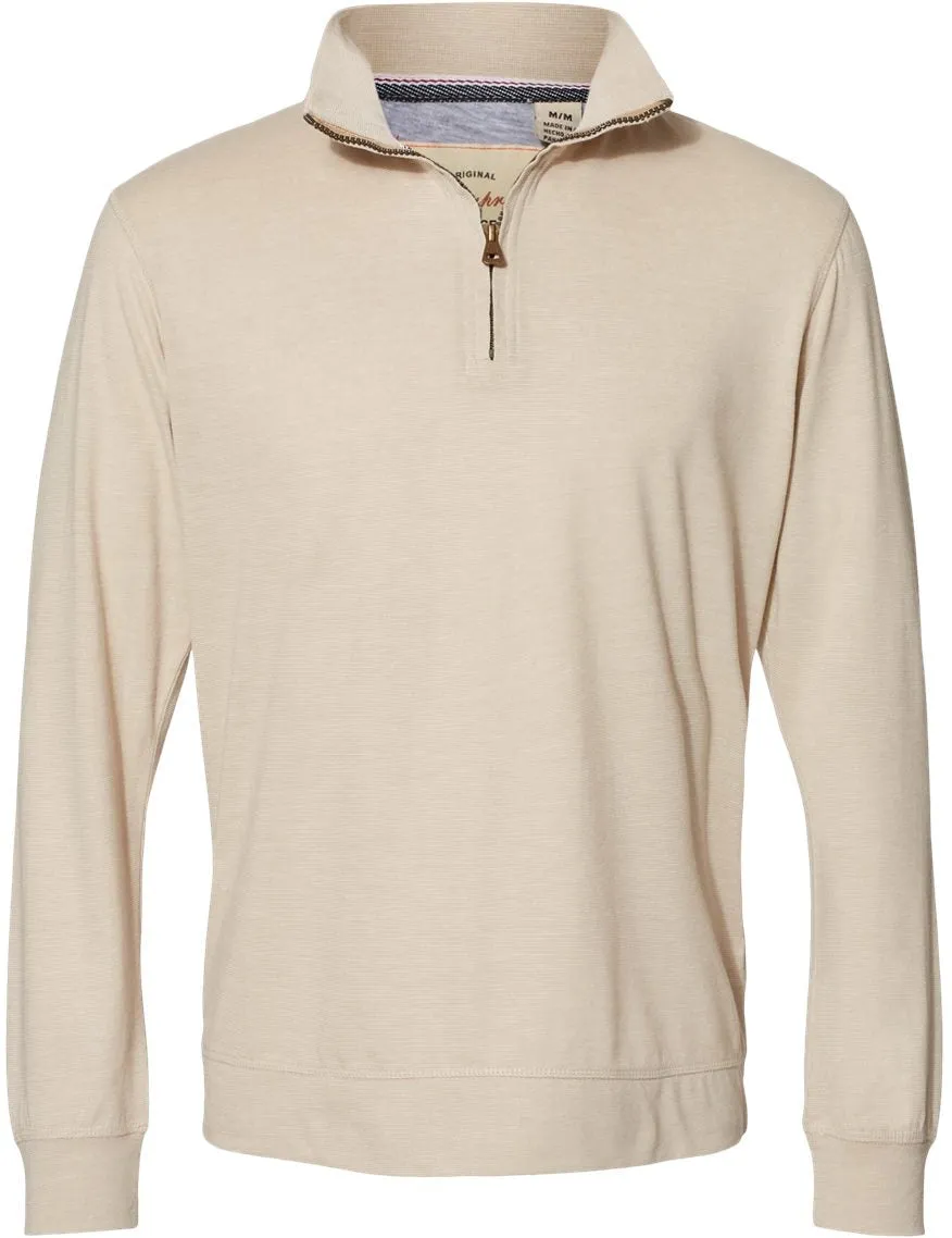 Weatherproof Vintage Microstripe Quarter-Zip Pullover