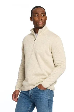 Weatherproof Vintage Sherpa Quarter Zip Pullover for Men in Stone | F2421150GK-STONE