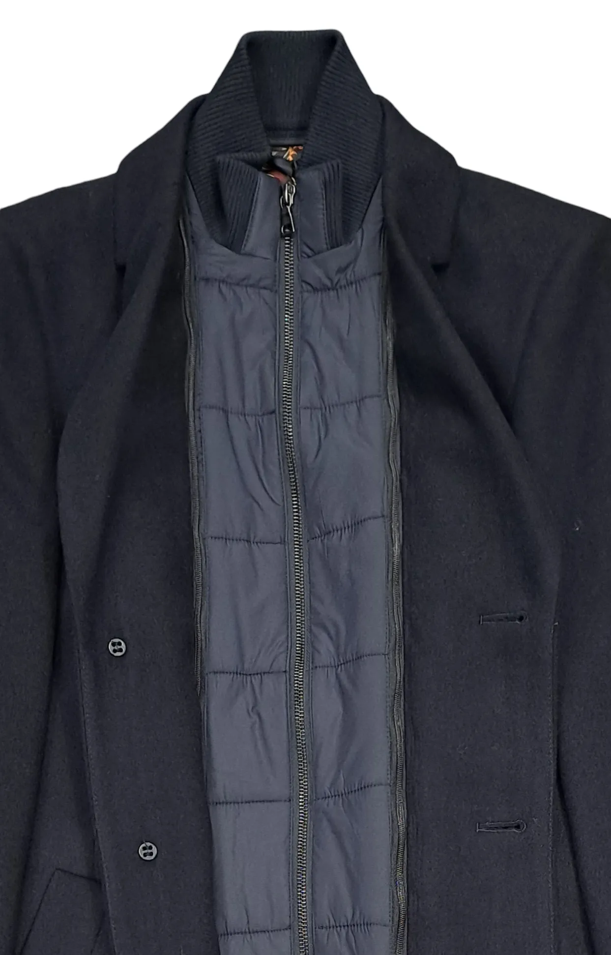 White Label Aron Overcoat - Navy