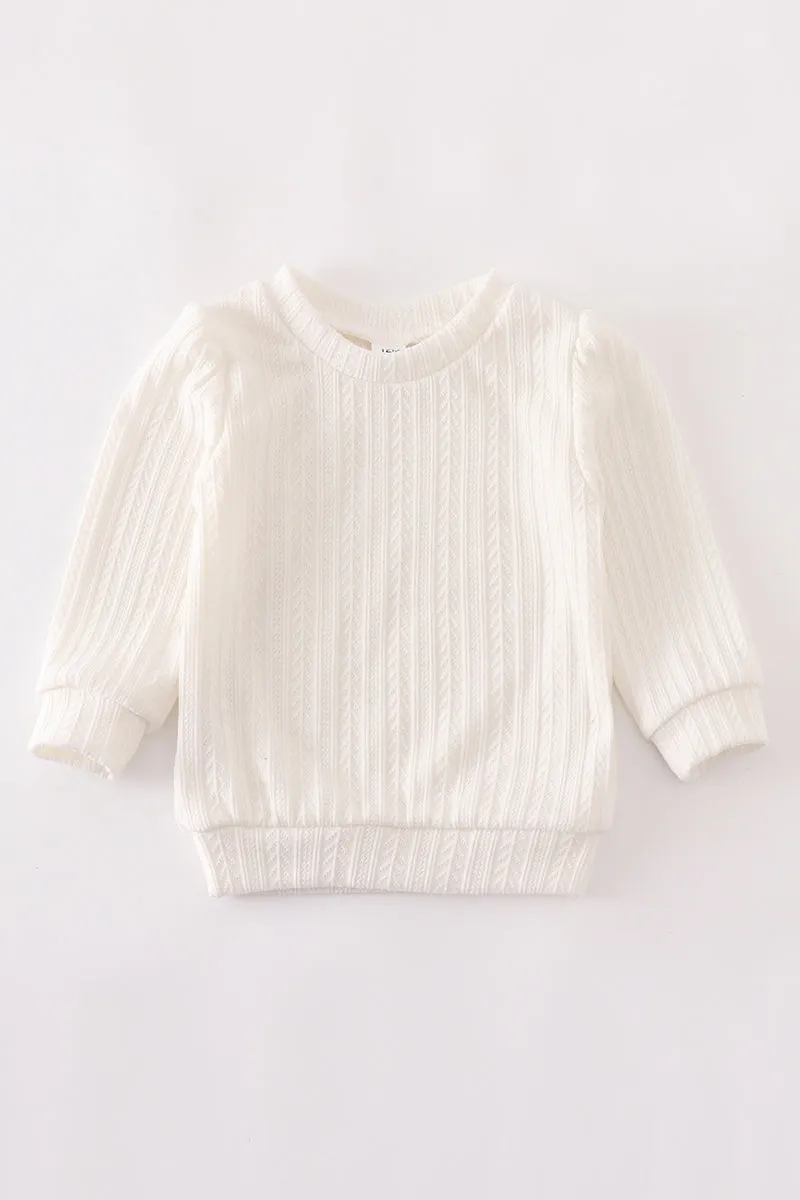 White pullover sweater