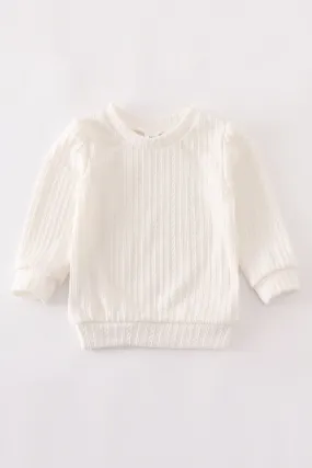 White pullover sweater