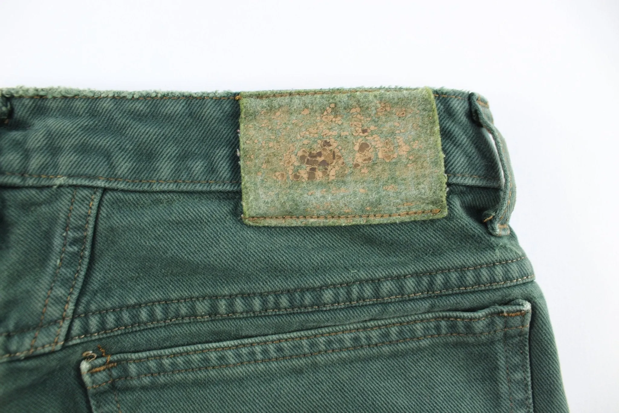 Women's Marithe Girbaud Francois Green Denim Jeans