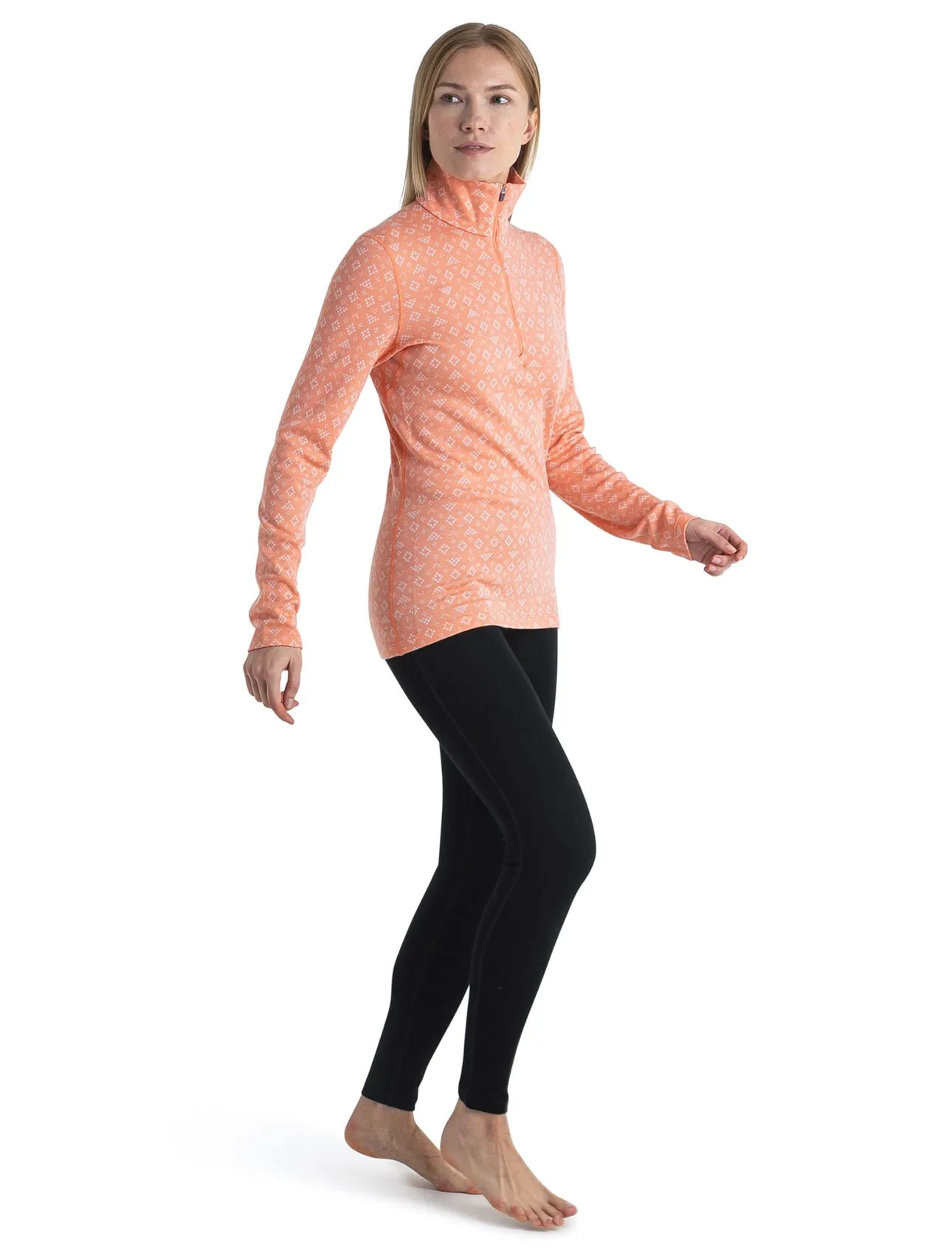 Womens Merino 260 Vertex LS Half Zip Thermal Top First Snow