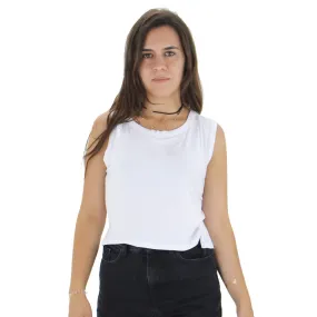 Women's Slim Fit Solid Top,White