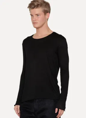 Wool Cashmere Long Sleeve Tee