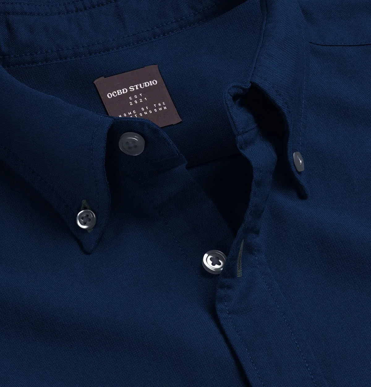 Wrinke Resistant Oxford - Button-Down Collar - Short Sleeve - Royal Blue