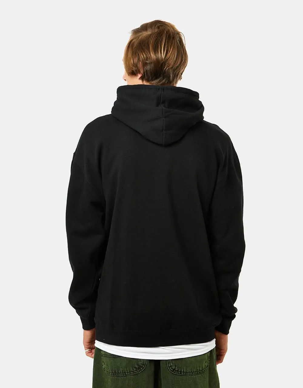 Zero Single Skull Pullover Hoodie - Black/White