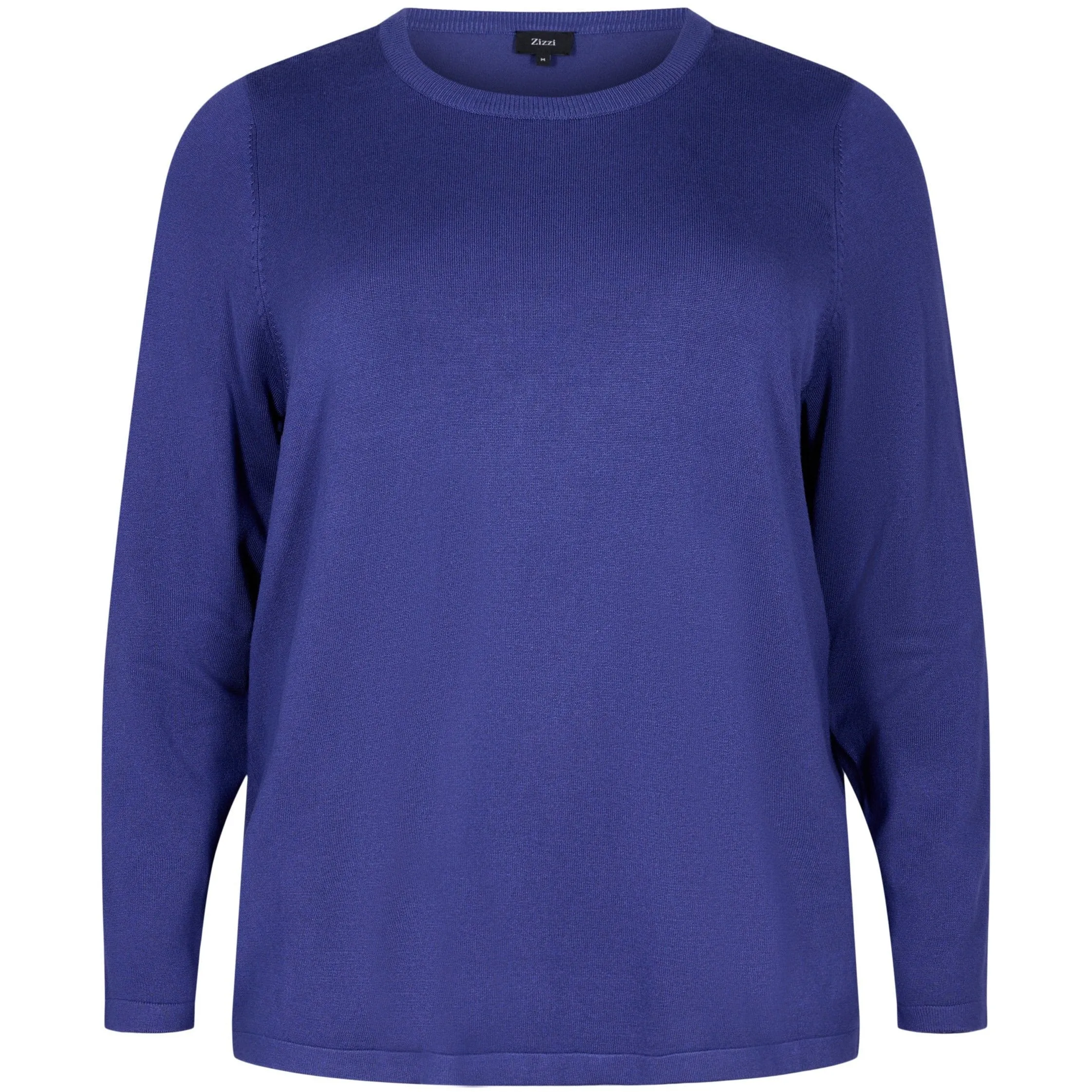 Zizzi Fine Knit Jumper in Cobalt Blue